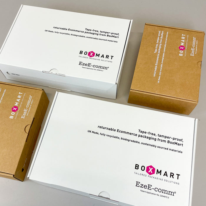 Introducing EzeE-comm: Tape-Free, Tamper-Proof Returnable Ecommerce Packaging From BoxMart