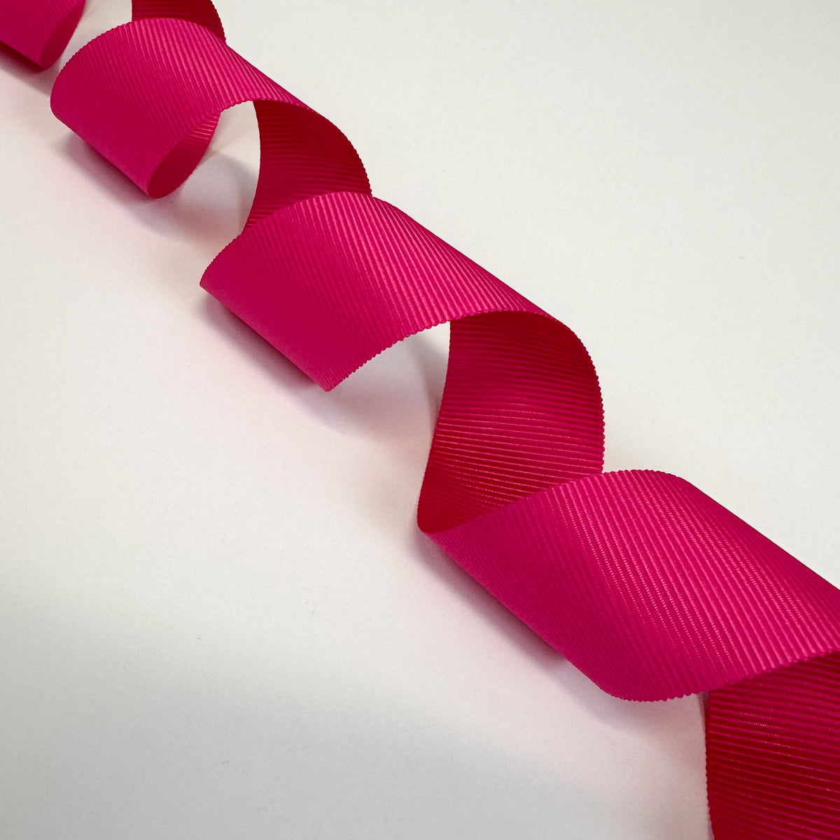 25mm Recycled Grosgrain Ribbon - Fuchsia (50m reel) — BoxMart