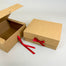 Eco Ribbon Closure Box - 280x220x110mm - Red Ribbon (Pack of 25)