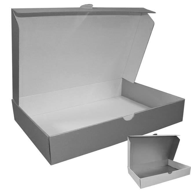 Ecommerce Box Size 4 White Silver
