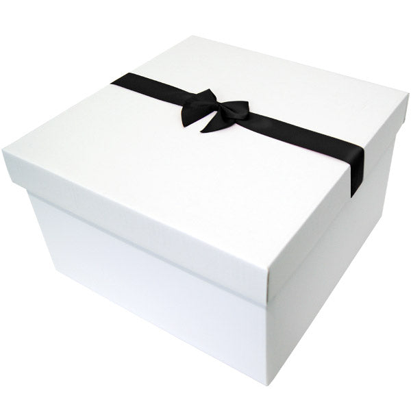 Black Pre tied Bow Size 7 to fit Large Hamper Balloon Box