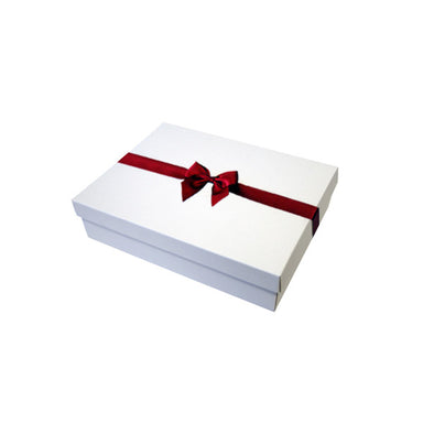 Crimson Pre tied Bow Size 1 to fit Gift box C, A6, Voucher and Necklace Boxes