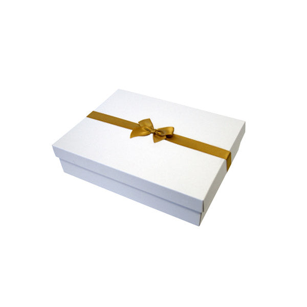 Gold Pre tied Bow Size 1 to fit Gift box C, A6, Voucher and Necklace Boxes