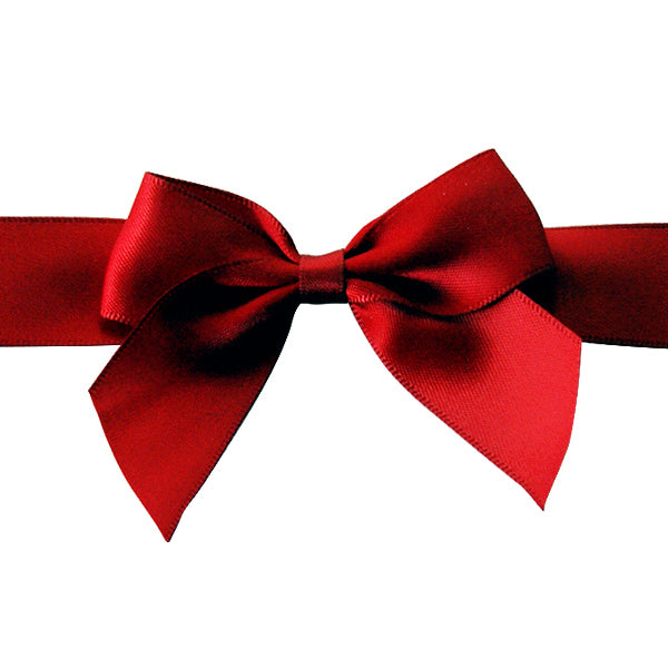 Pre-tied Bow - Size 3 (to fit Gift box E / Mini Hamper / Med Hexagonal. Boxes supplied separately) (Pack of 25)